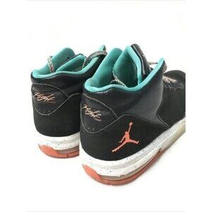 9.5Y Jordan Flight Black/Turquoise/Orange Mid-Top Mens Sneakers